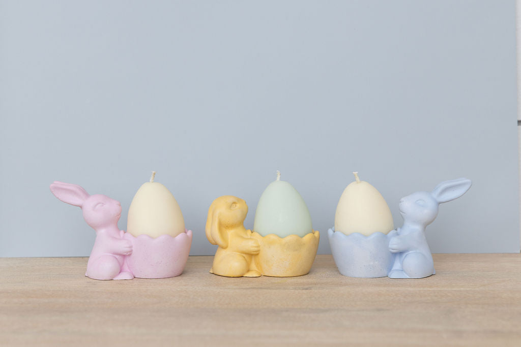 Bunny + Egg Candle Set