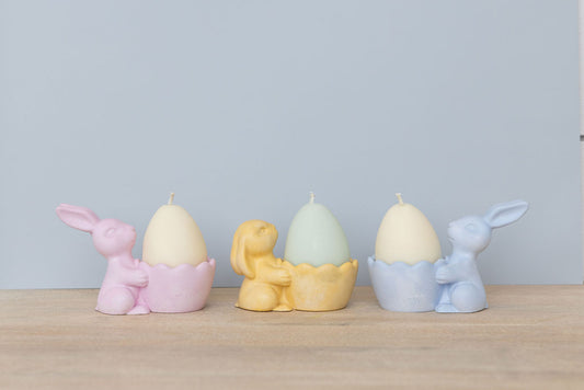 Bunny + Egg Candle Set