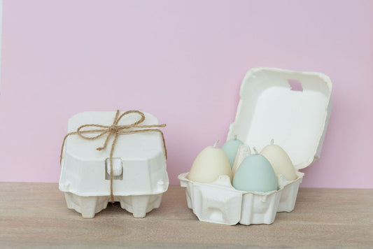 Egg Pillar Candle set (Set of 4)