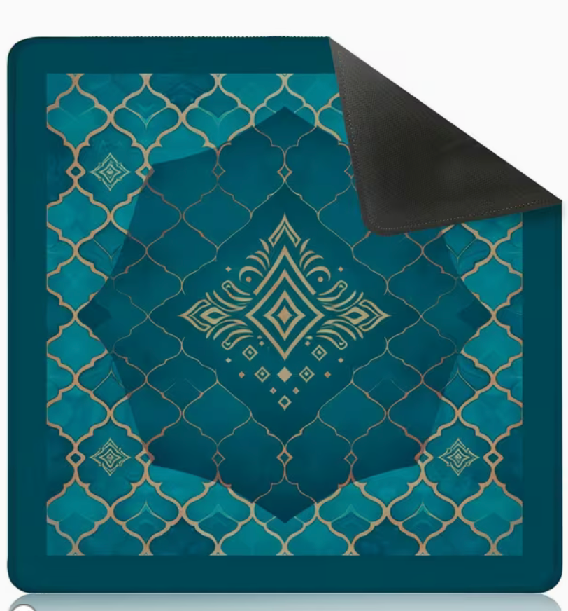 Mahjong Mat - Moroccan Turquoise
