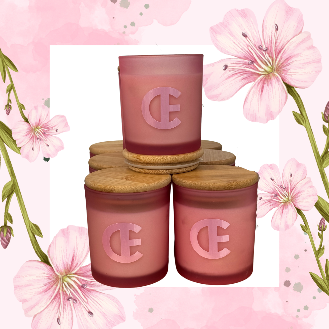 Spring Candle, Matte Pink