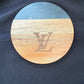 Black Marble/ Acacia Wood Coasters  (Set of 2)