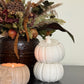 Concrete Pumpkin Candle
