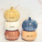 Concrete Pumpkin Candle